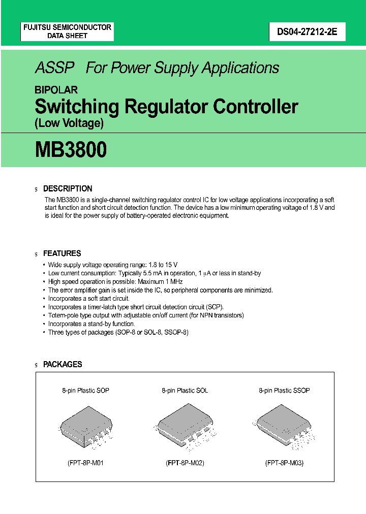 MB3800_116275.PDF Datasheet