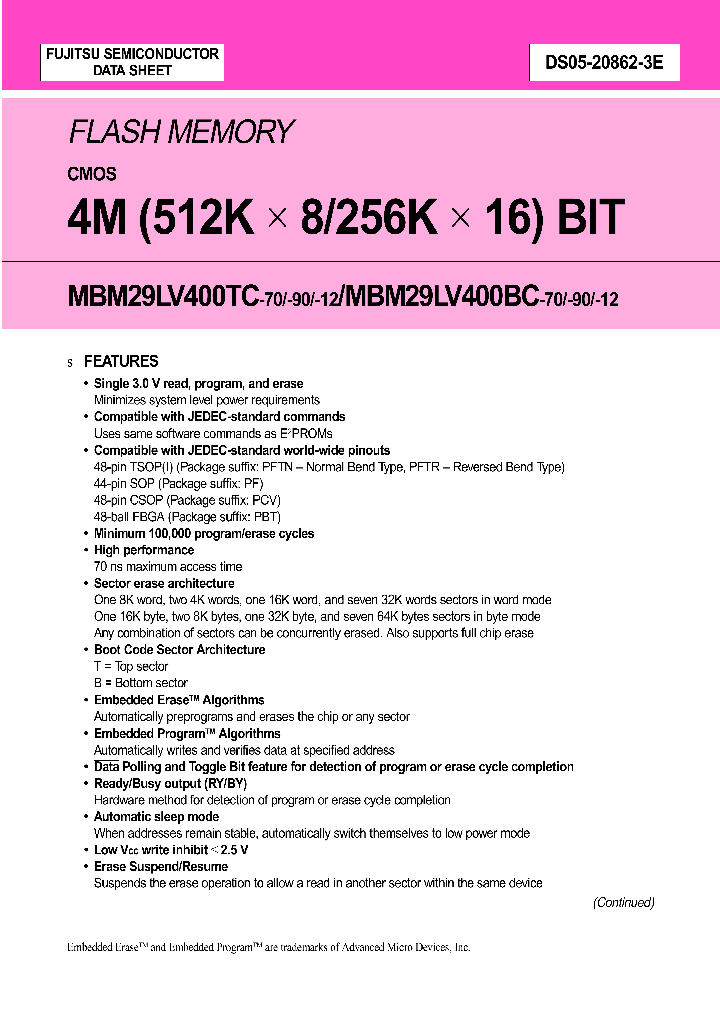 MBM29LV400TC_78962.PDF Datasheet