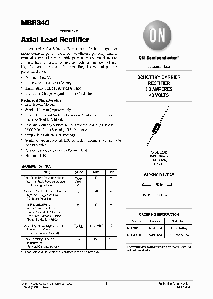 MBR340RL_185519.PDF Datasheet