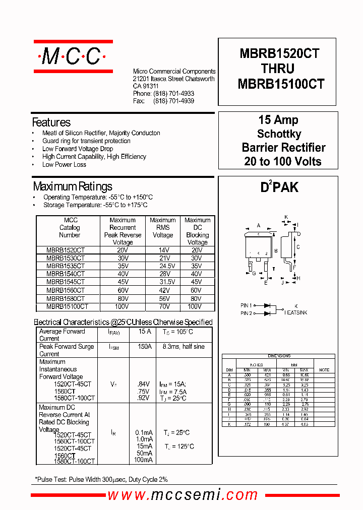 MBRB15100CT_137221.PDF Datasheet