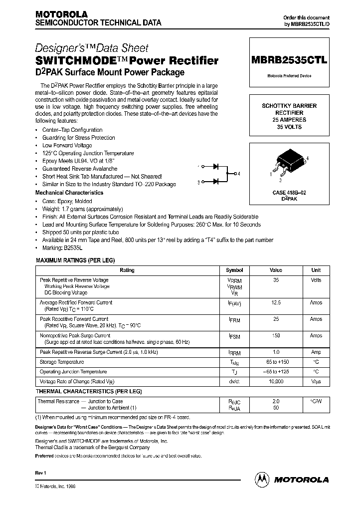 MBRB2535CTL_144569.PDF Datasheet