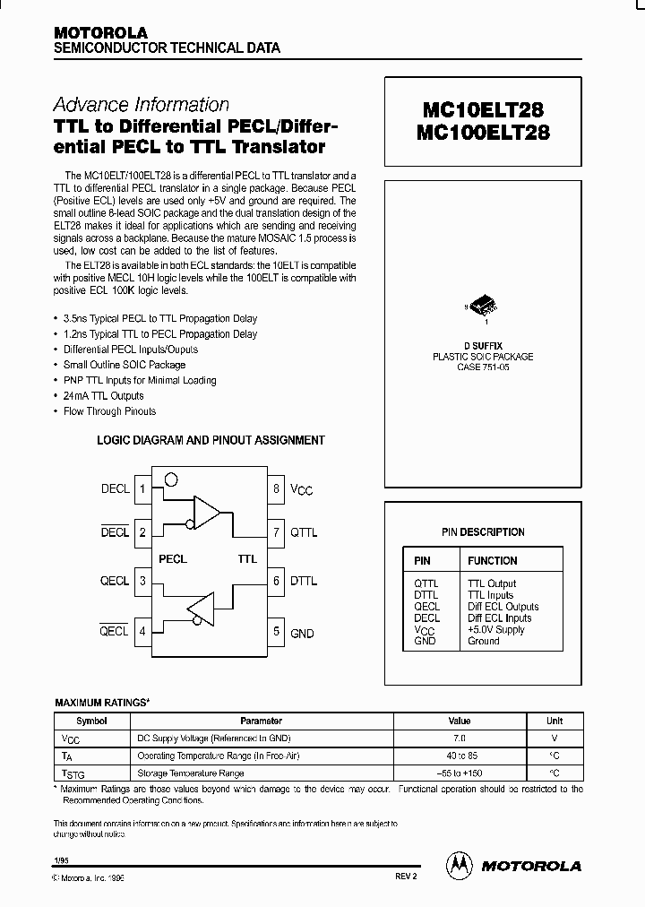 MC100ELT28D_165120.PDF Datasheet
