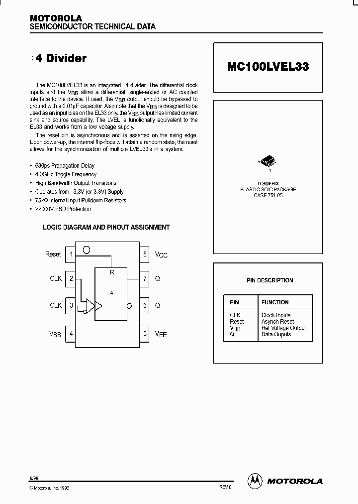 MC100LVEL33_84924.PDF Datasheet