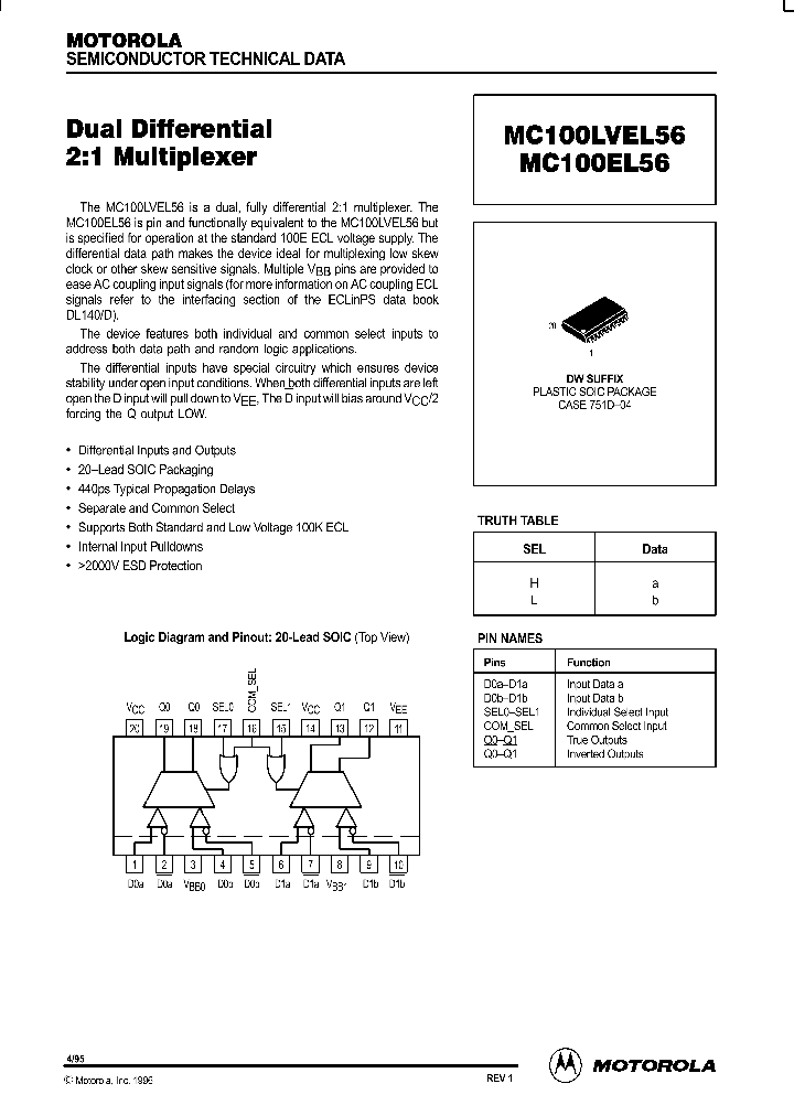 MC100LVEL56_84936.PDF Datasheet