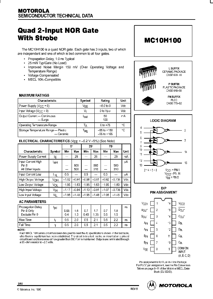 MC10H100FN_30516.PDF Datasheet