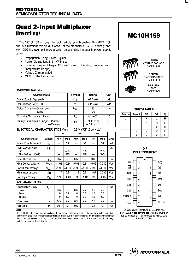 MC10H159_30610.PDF Datasheet