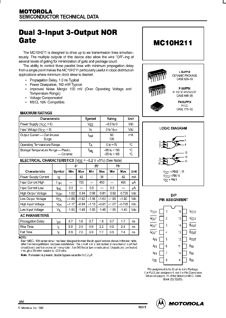 MC10H211_30620.PDF Datasheet