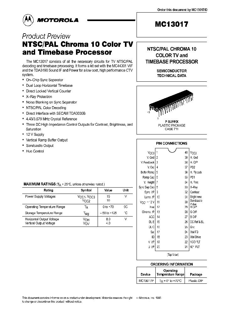 MC13017_106110.PDF Datasheet