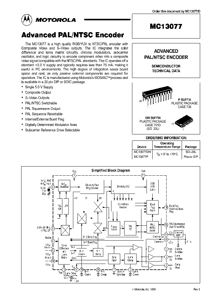 MC13077_112063.PDF Datasheet