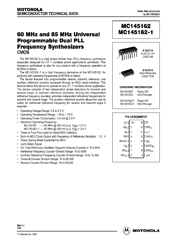 MC145162D_180011.PDF Datasheet