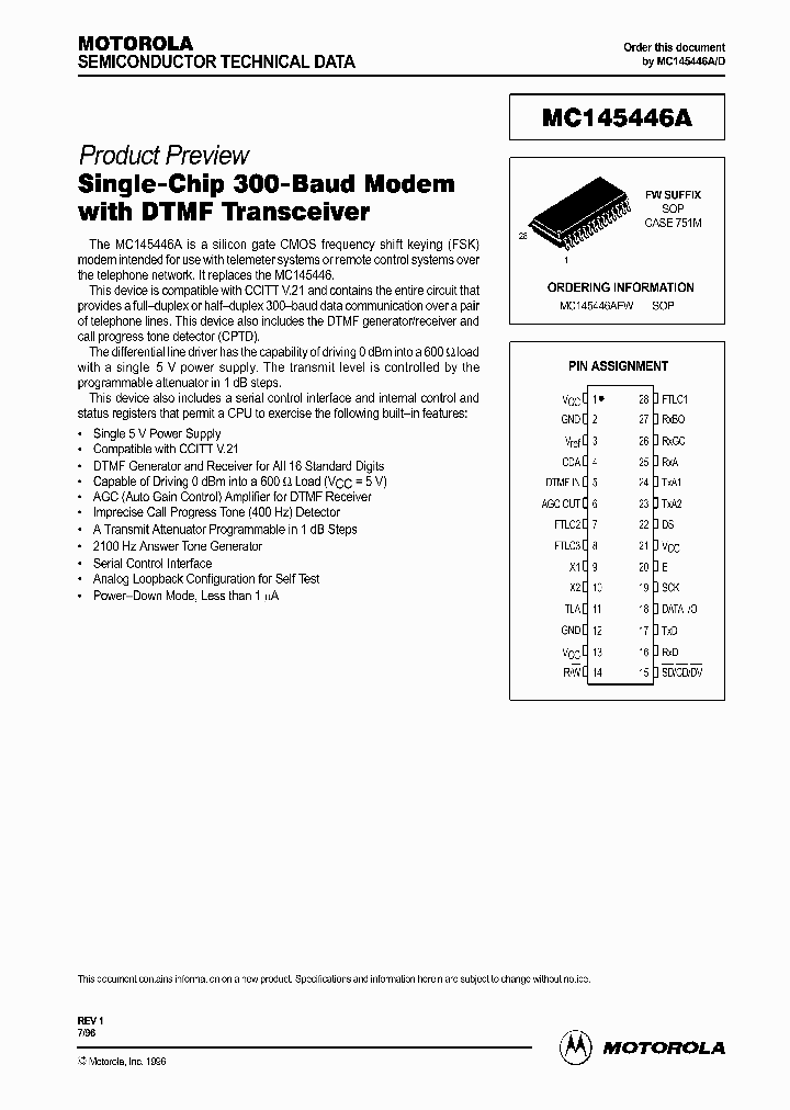 MC145446_30805.PDF Datasheet