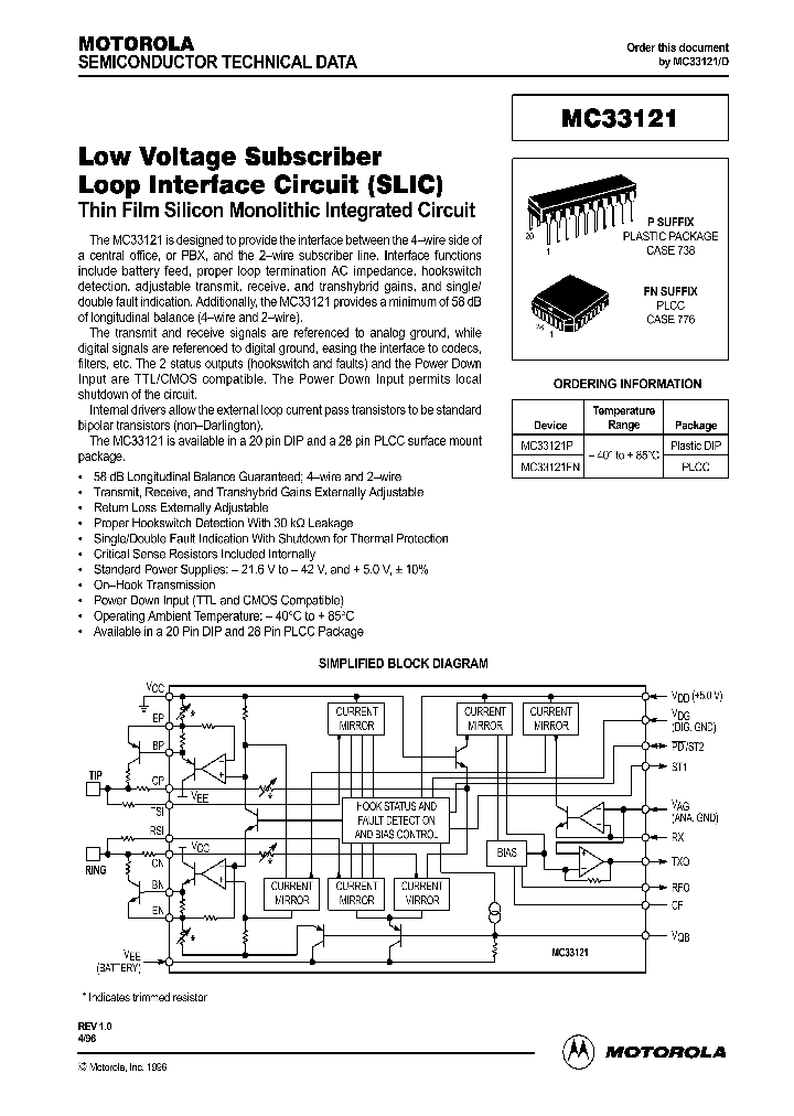 MC33121_117133.PDF Datasheet