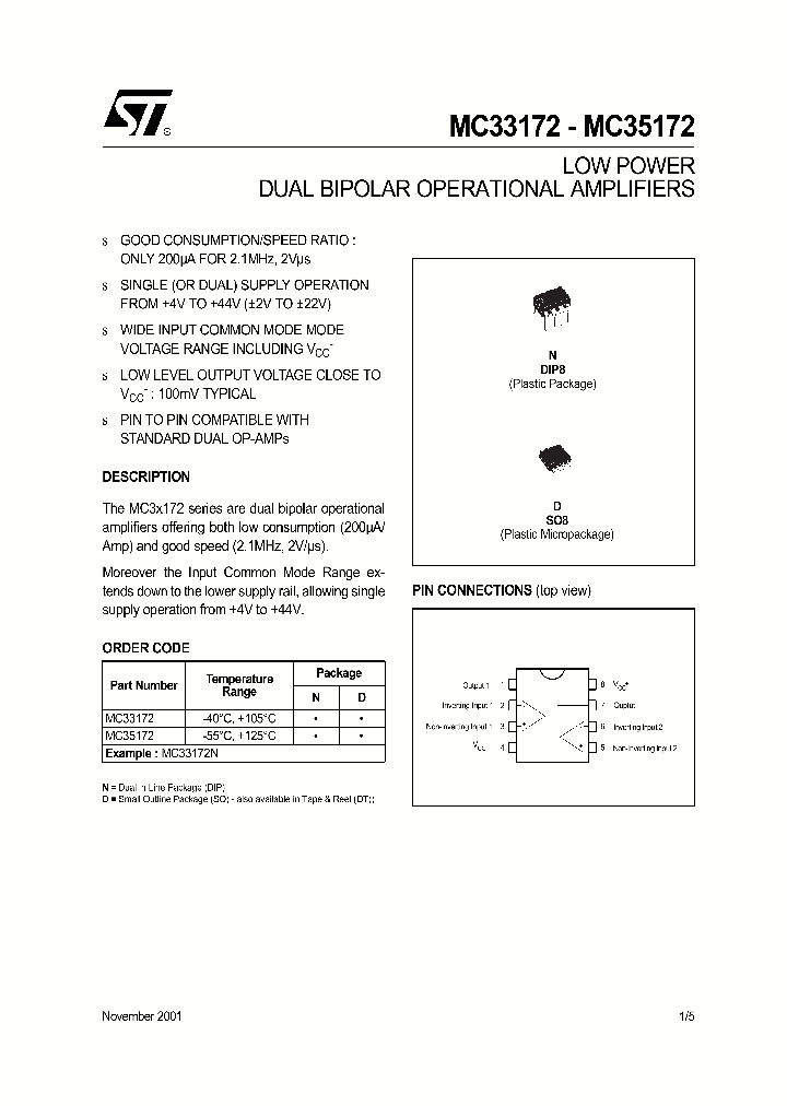 MC33172_30924.PDF Datasheet