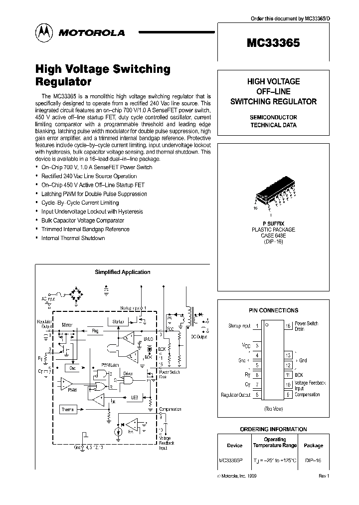MC33365_106339.PDF Datasheet