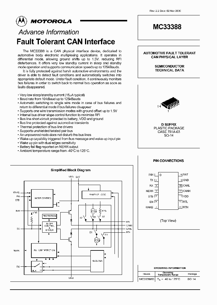 MC33388_182525.PDF Datasheet