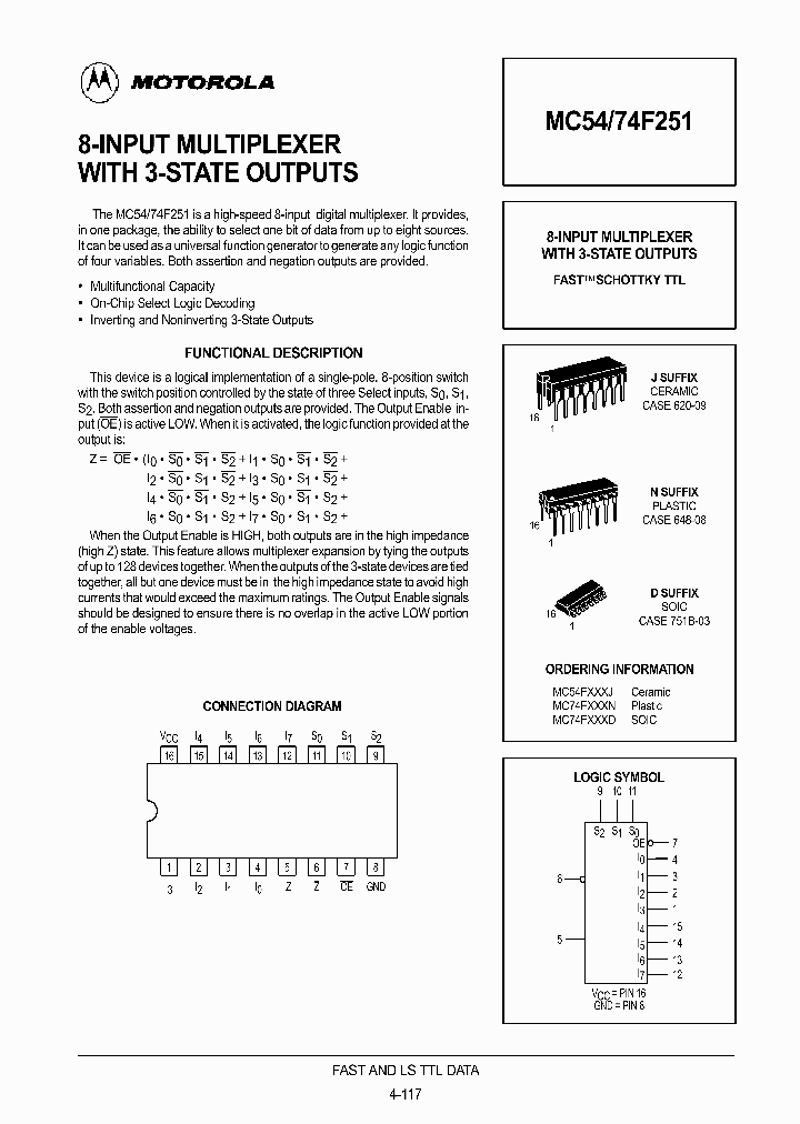 MC74F251D_89319.PDF Datasheet