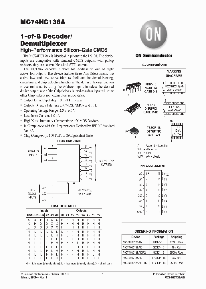 MC74HC138A_13573.PDF Datasheet