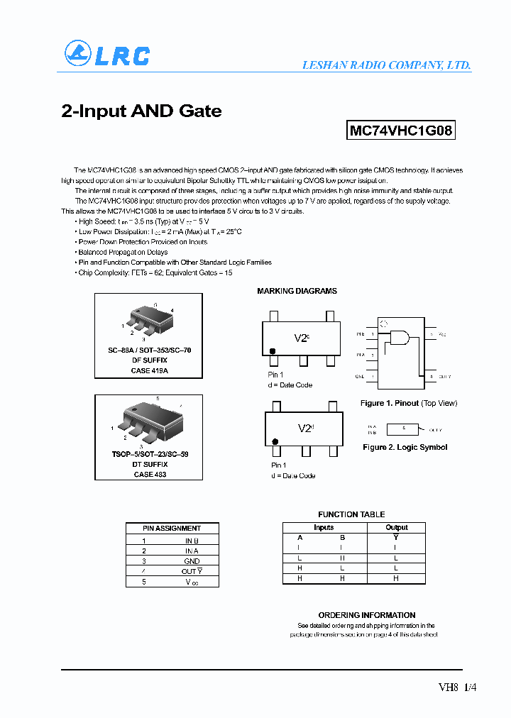 MC74VHC1G08DFT2_184845.PDF Datasheet