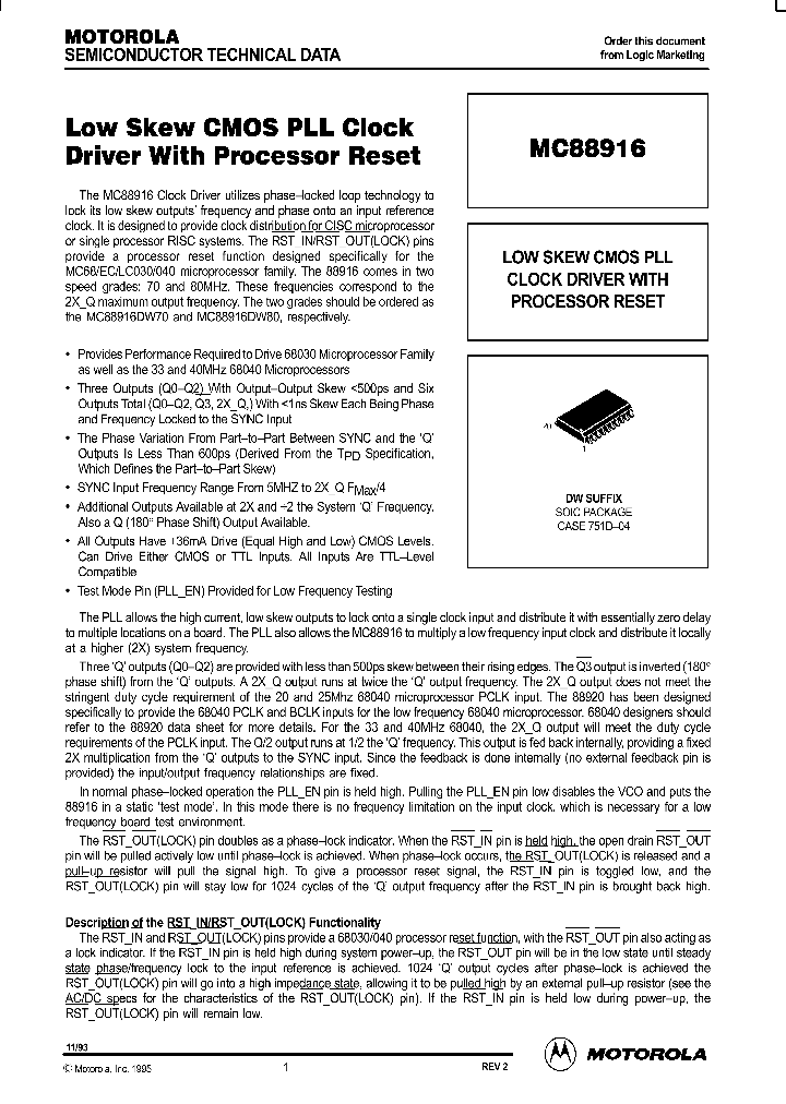 MC88916_80234.PDF Datasheet