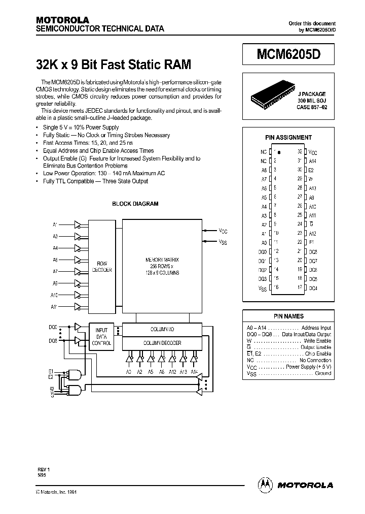 MCM6205D_31097.PDF Datasheet