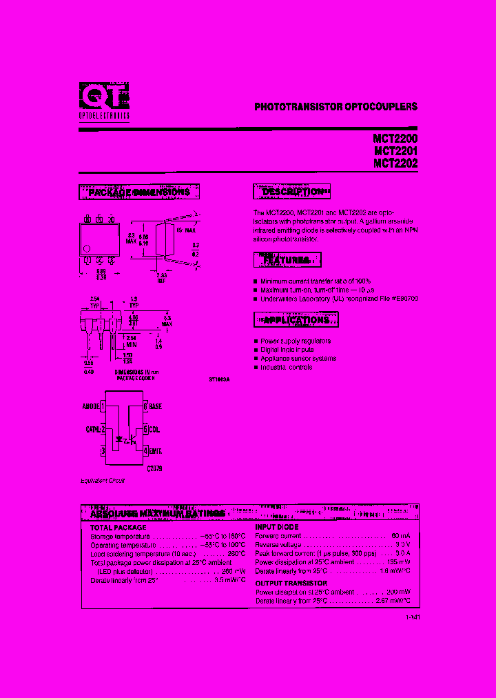 MCT2200_184120.PDF Datasheet