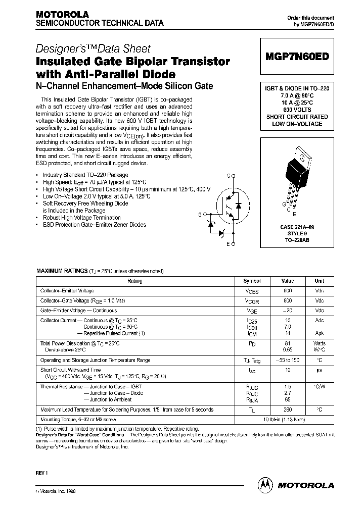 MGP7N60ED_35766.PDF Datasheet
