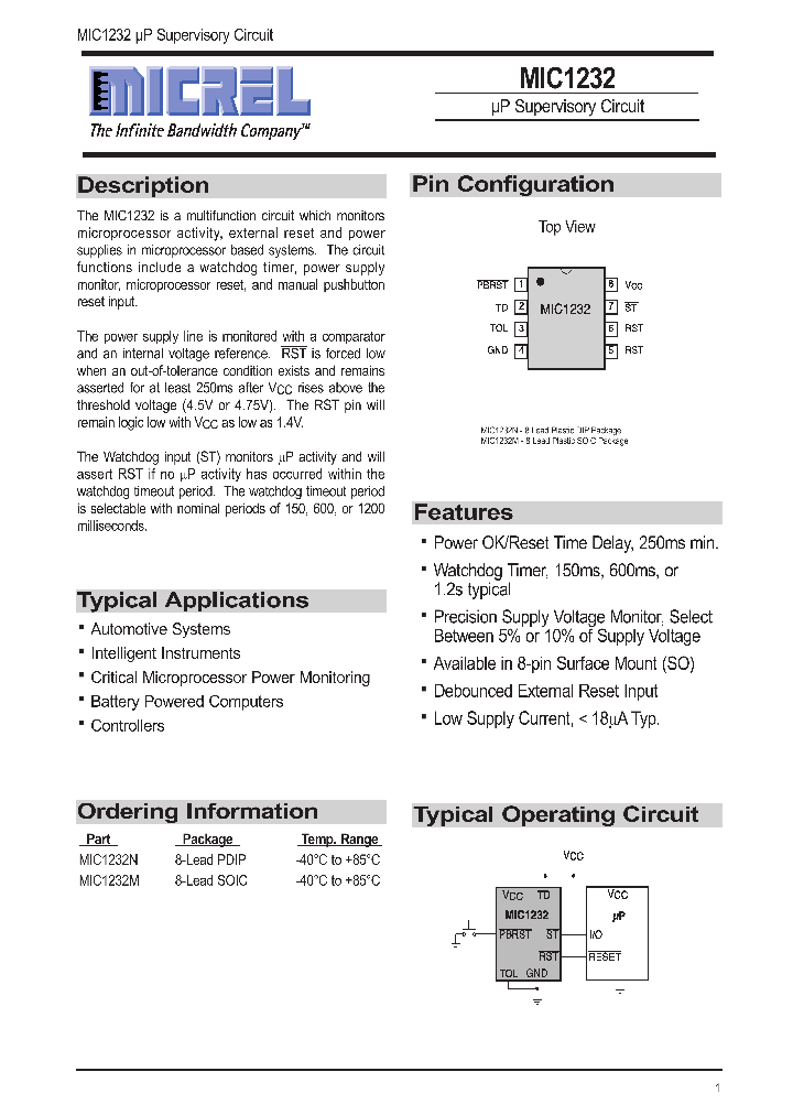 MIC1232_129918.PDF Datasheet