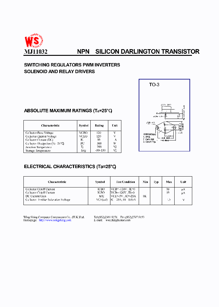 MJ11032_38198.PDF Datasheet