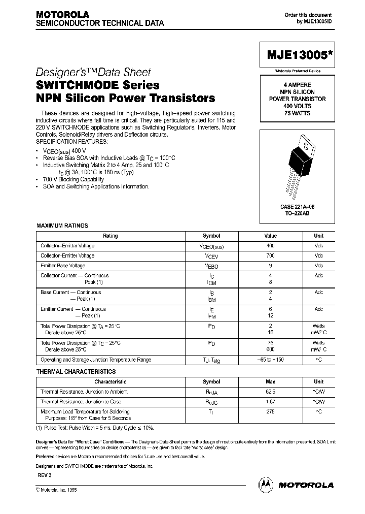MJE13005_139770.PDF Datasheet