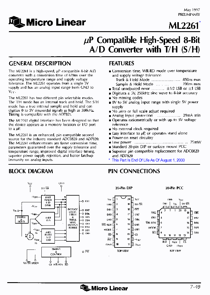 ML2261_167252.PDF Datasheet