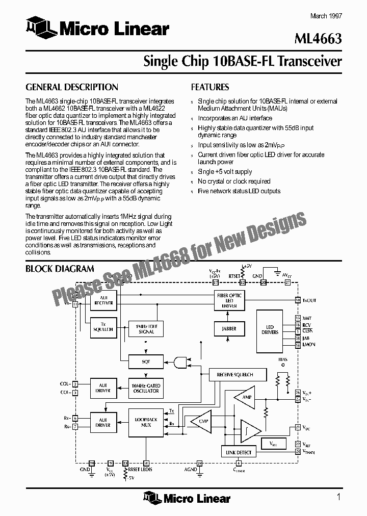 ML4663_32106.PDF Datasheet