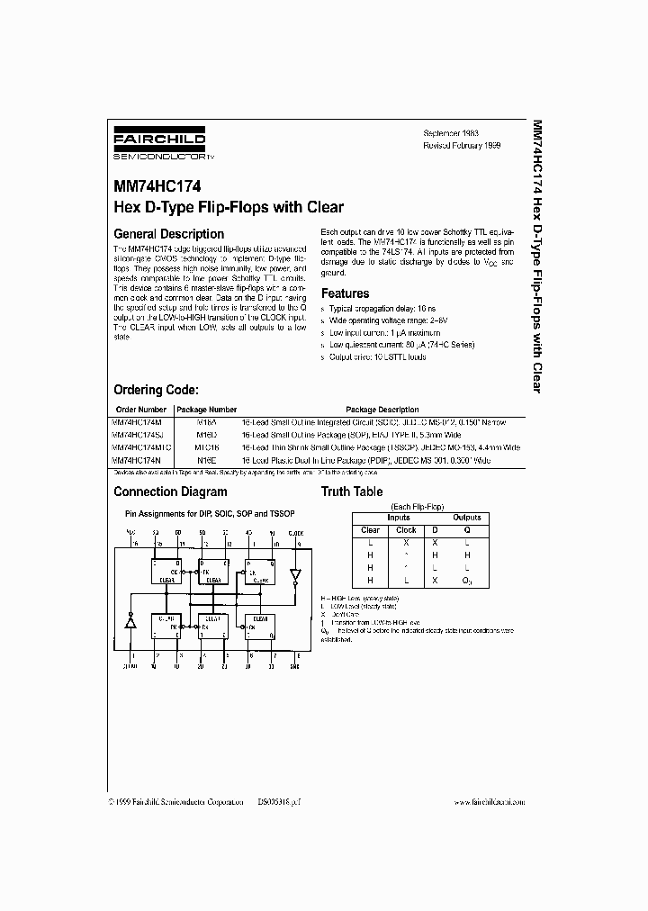 MM74HC174_96106.PDF Datasheet