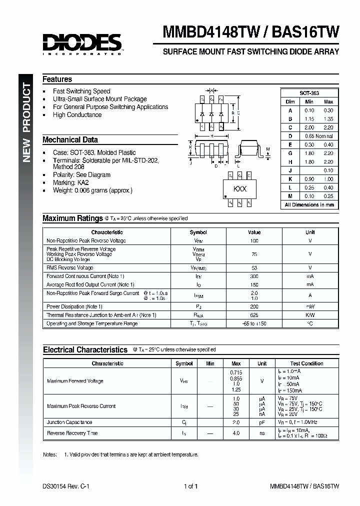MMBD4148TW_120543.PDF Datasheet