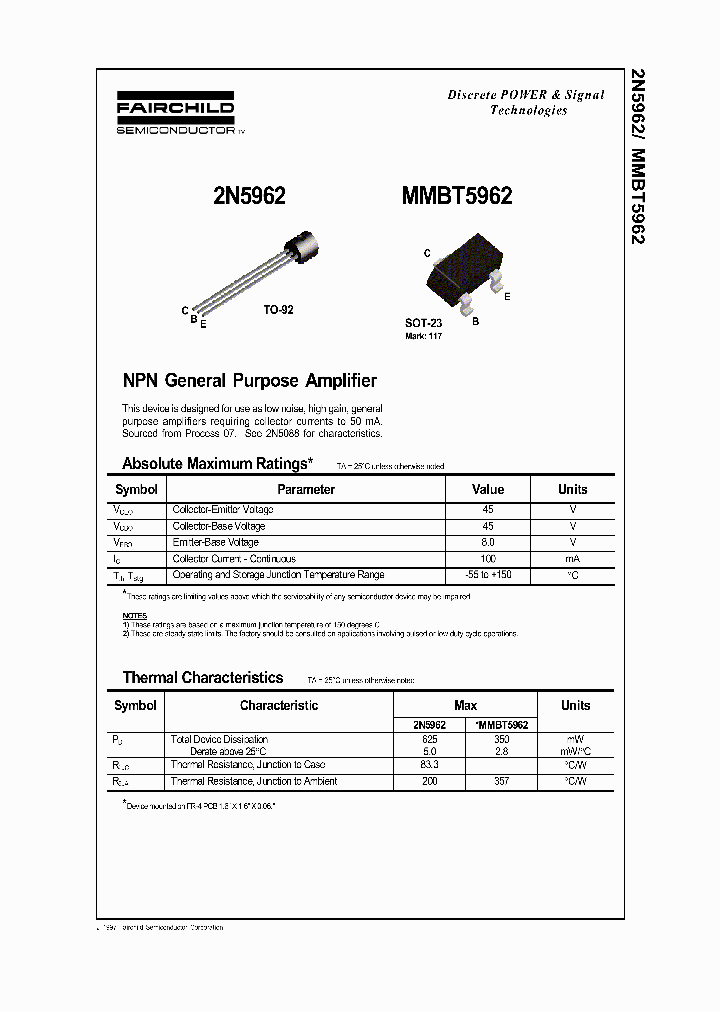 MMBT5962_73427.PDF Datasheet