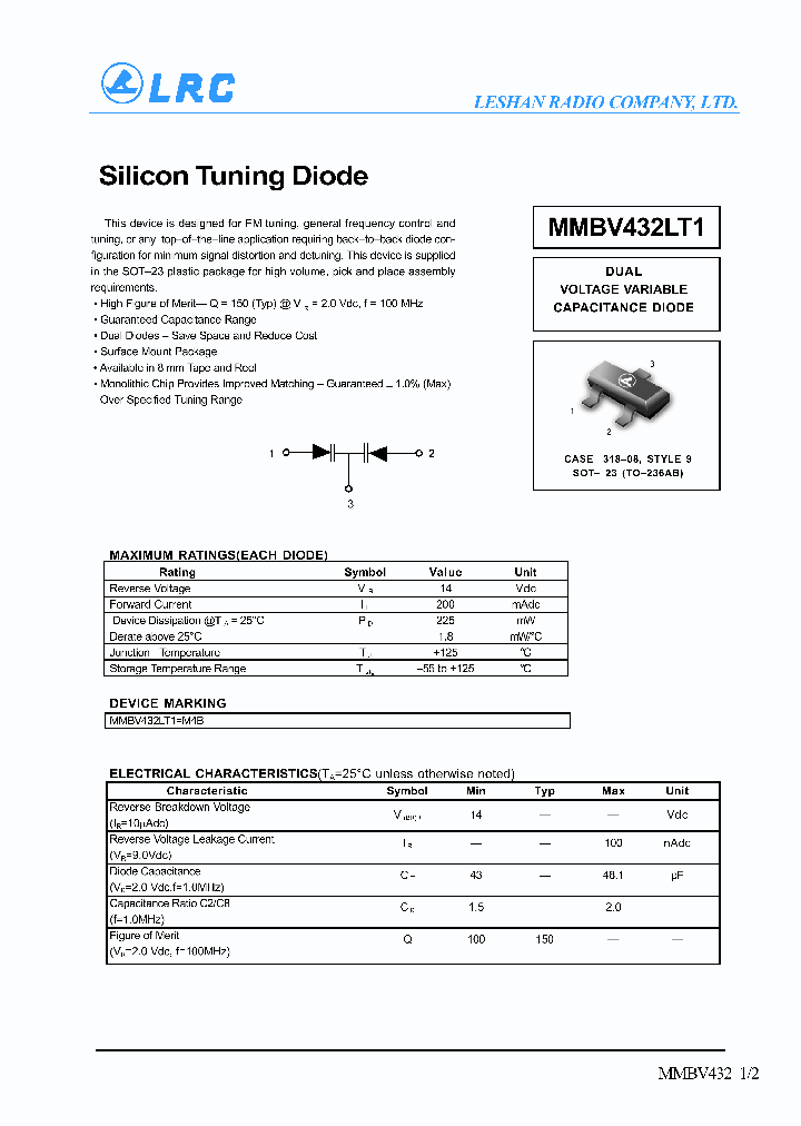 MMBV432_171968.PDF Datasheet