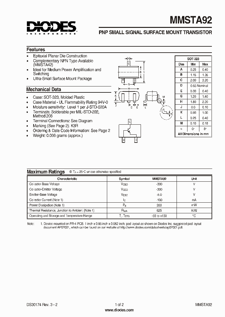 MMSTA92_77411.PDF Datasheet