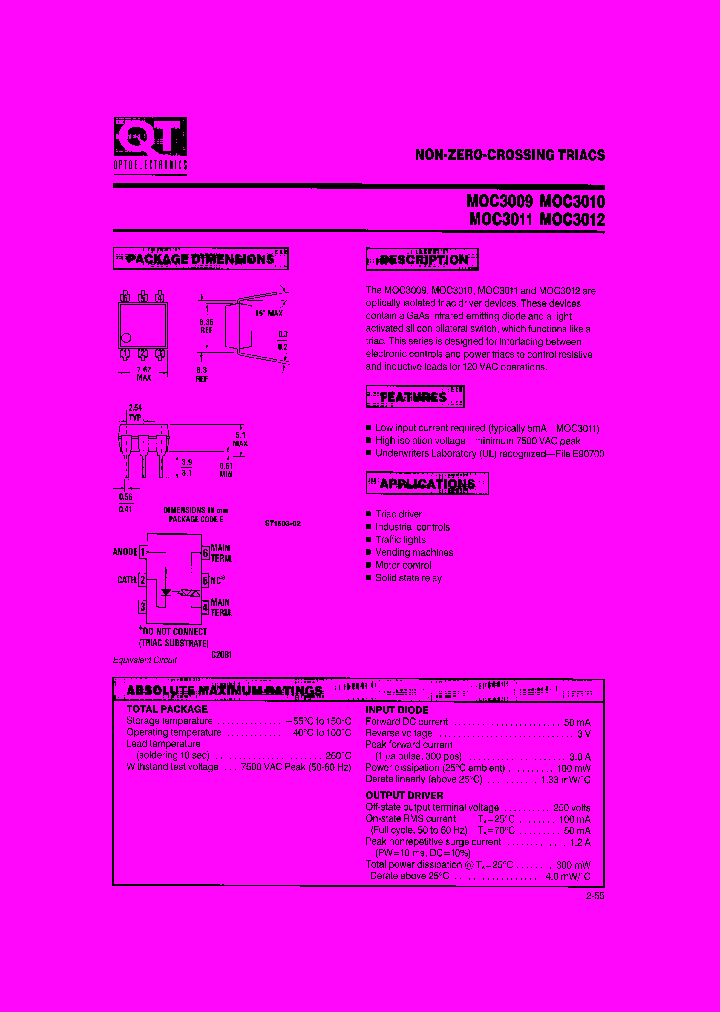 MOC3011_88677.PDF Datasheet