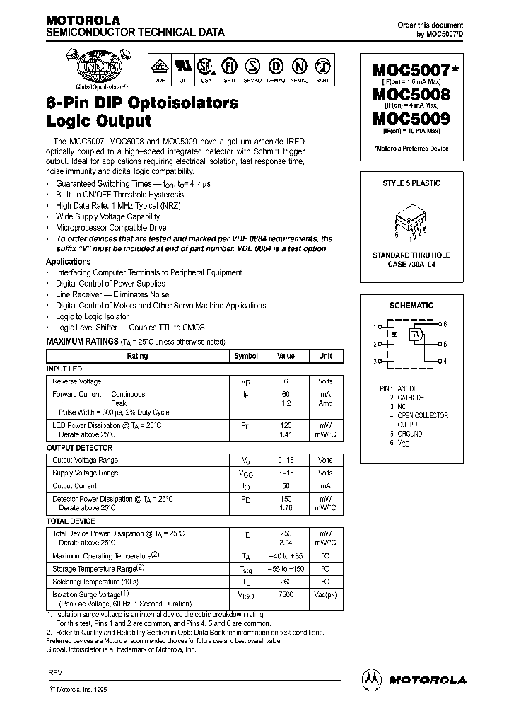 MOC5007_117717.PDF Datasheet