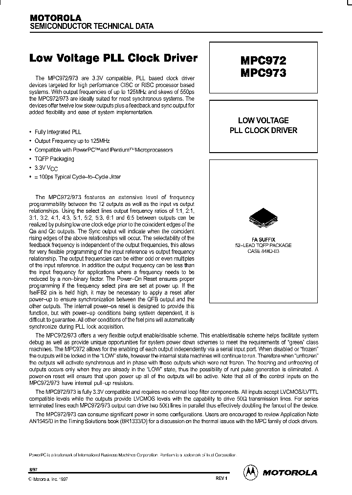 MPC972_158524.PDF Datasheet