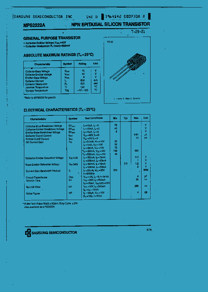 MPS2222A_185954.PDF Datasheet