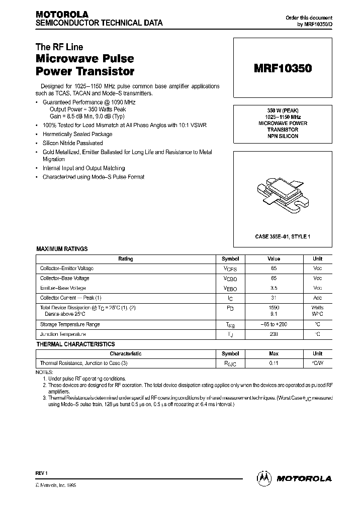 MRF1035_41787.PDF Datasheet