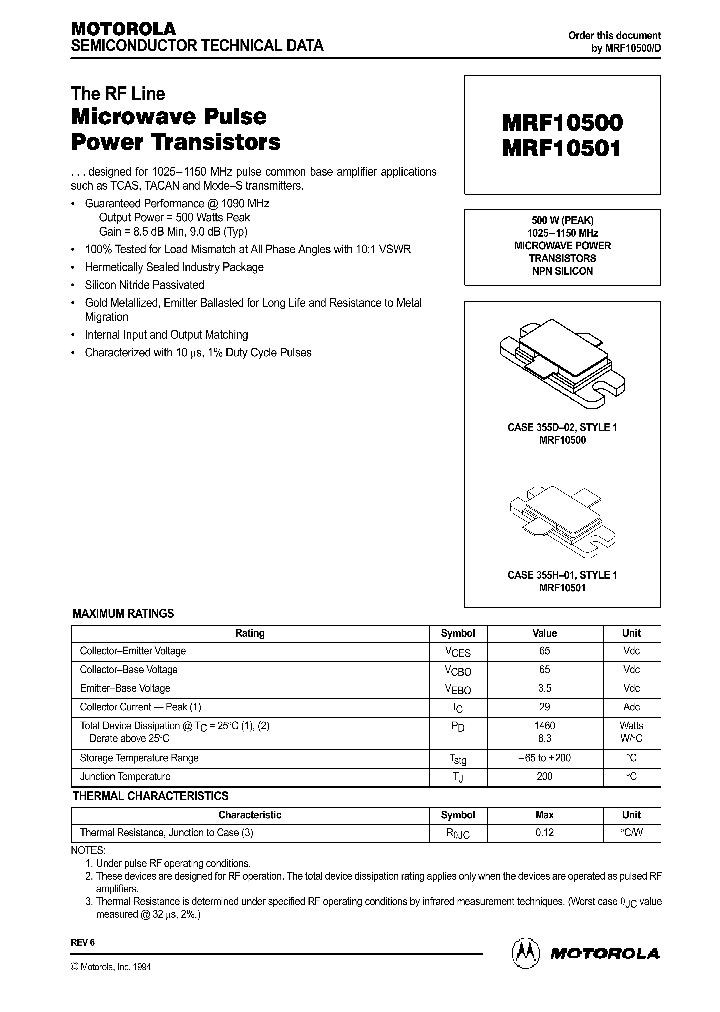 MRF10500_41790.PDF Datasheet