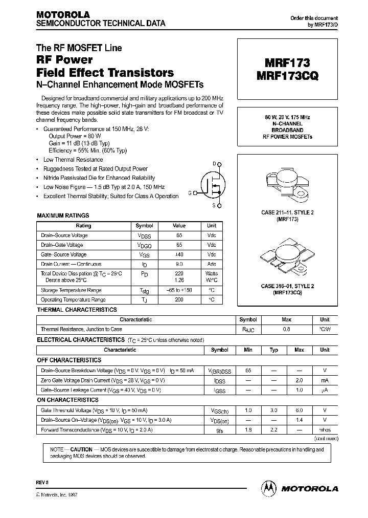 MRF173_41832.PDF Datasheet