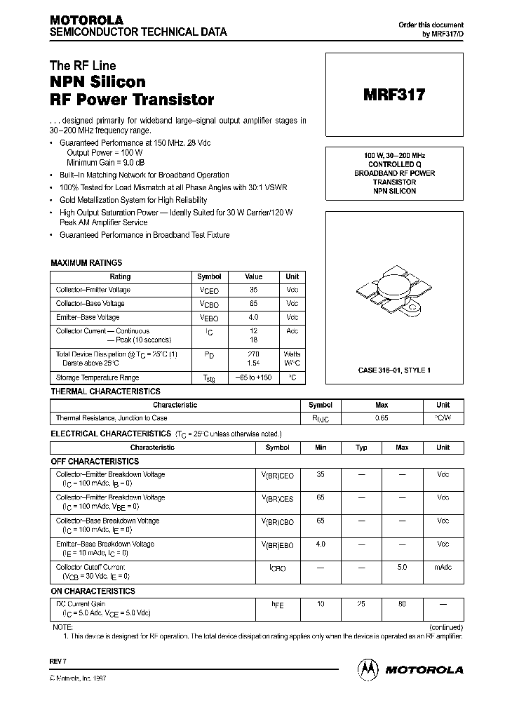 MRF317_32338.PDF Datasheet