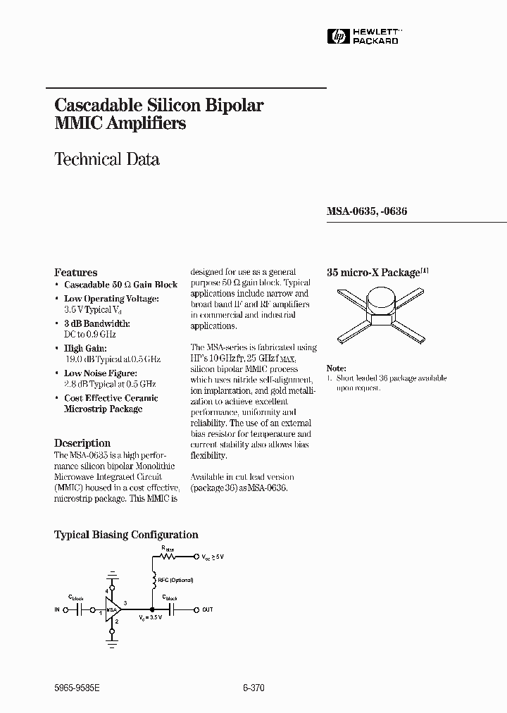 MSA-0635_32803.PDF Datasheet