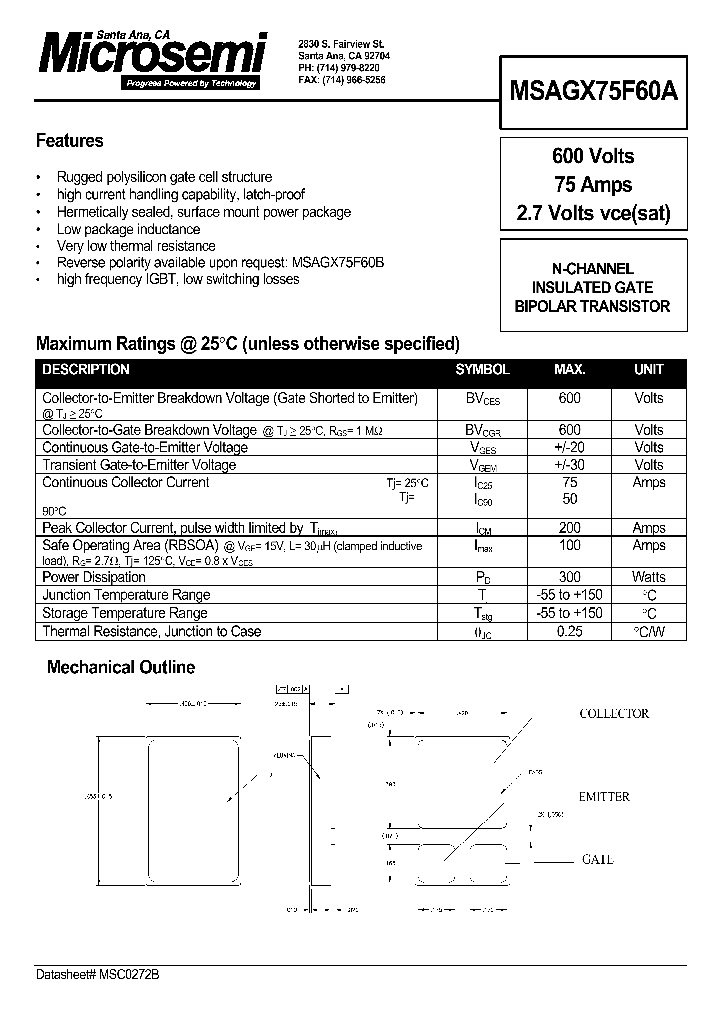 MSAGX75F60A_48273.PDF Datasheet