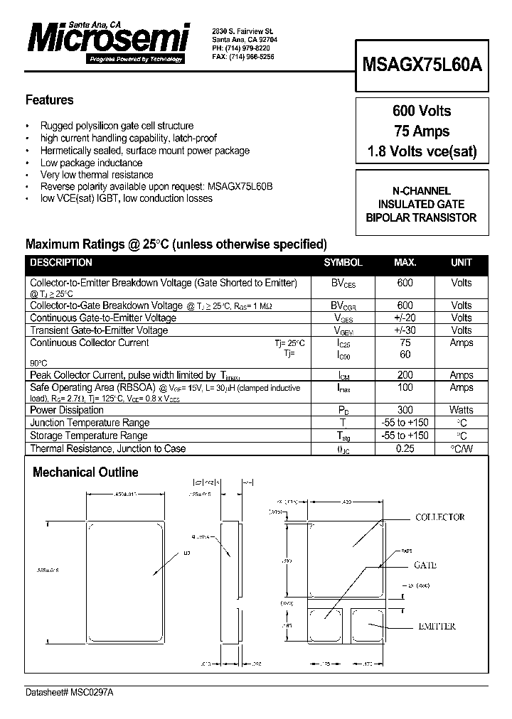 MSAGX75L60A_48271.PDF Datasheet