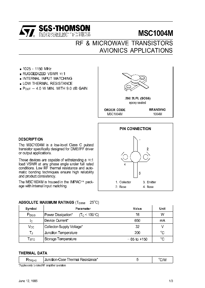 MSC1004_105081.PDF Datasheet