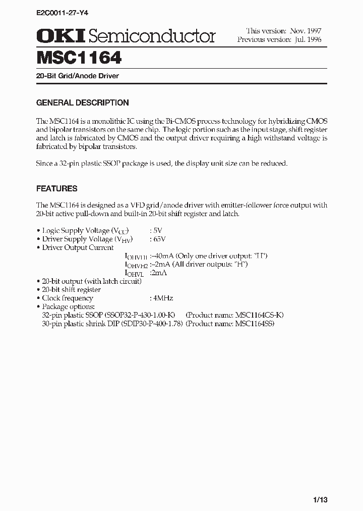 MSC1164_114308.PDF Datasheet
