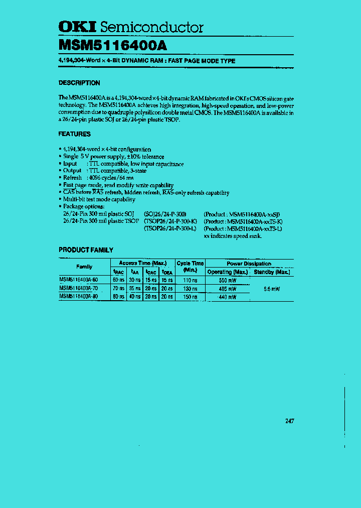 MSM5116400A_107095.PDF Datasheet